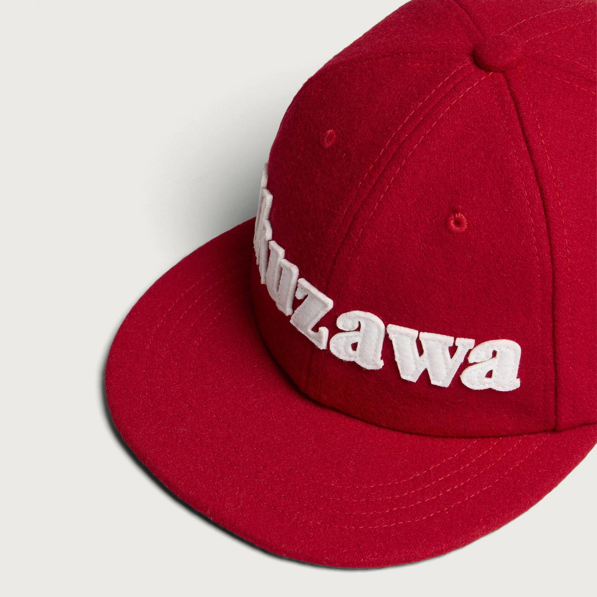 Team Ikuzawa Aikou-Gumi Ikuzawa Wool 6 Panel Cap in Red