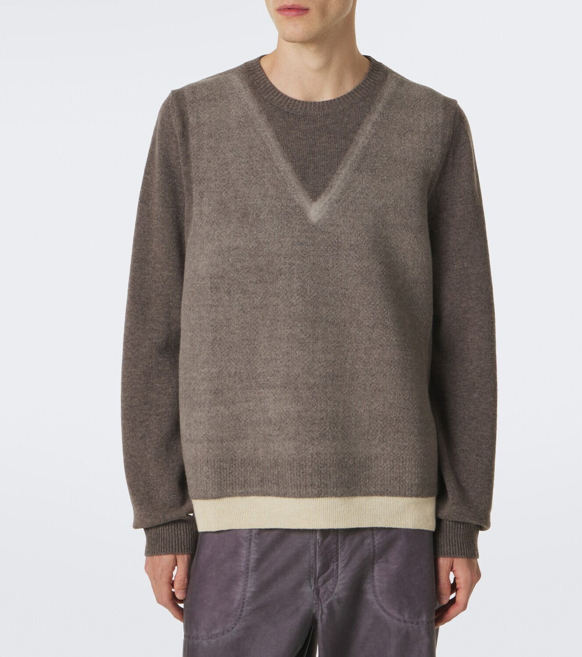 Maison Margiela Printed virgin wool sweater
