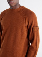 Stone Island - STONE ISLAND GHOST Cashmere Sweater - Orange