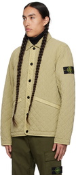 Stone Island Beige Quilted Jacket