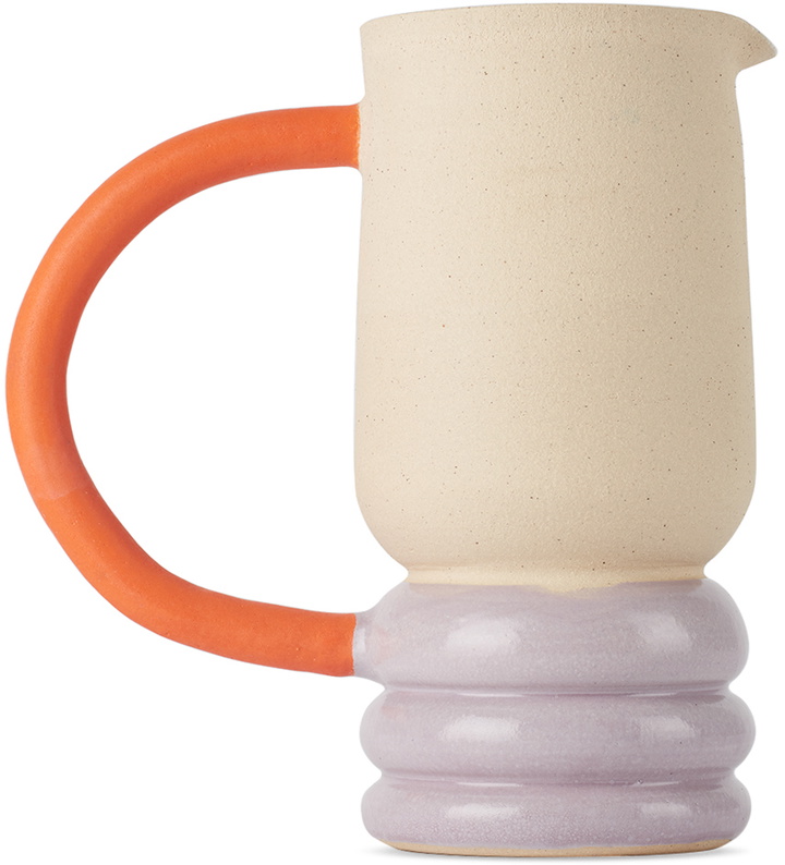 Photo: Milo Made Ceramics Off-White & Purple Lumpy Jug