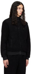 Fred Perry Black Embroidered Track Jacket