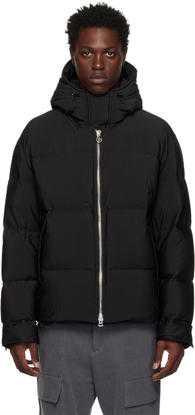 Photo: Solid Homme Black Hooded Puffer Down Jacket