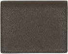 Thom Browne Brown Double Card Wallet