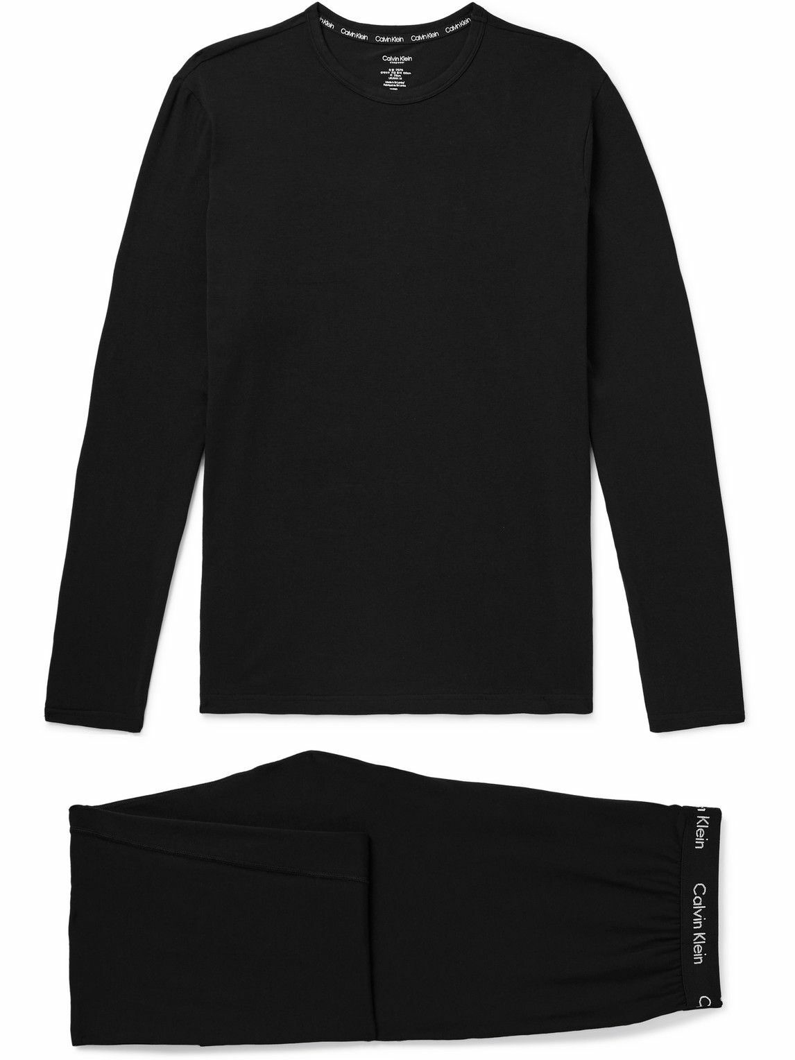 Calvin Klein Underwear - Stretch-Cotton Jersey Pyjama Set - Black Calvin  Klein Underwear