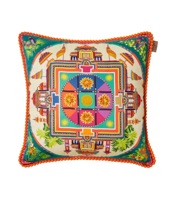 Photo: Etro Embroidered cotton cushion