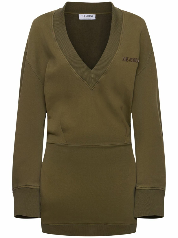 Photo: THE ATTICO Long Sleeve Mini Sweatshirt Dress