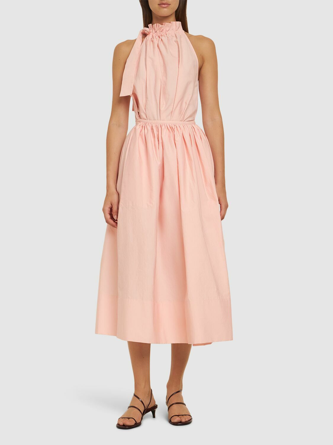オールインワン・サロペット Philosophy Di Lorenzo Serafini Fitted Midi Dress With PHILOSOPHY DI LORENZO SERAFINI Strapless metallic jacquard
