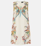 Etro Printed silk minidress