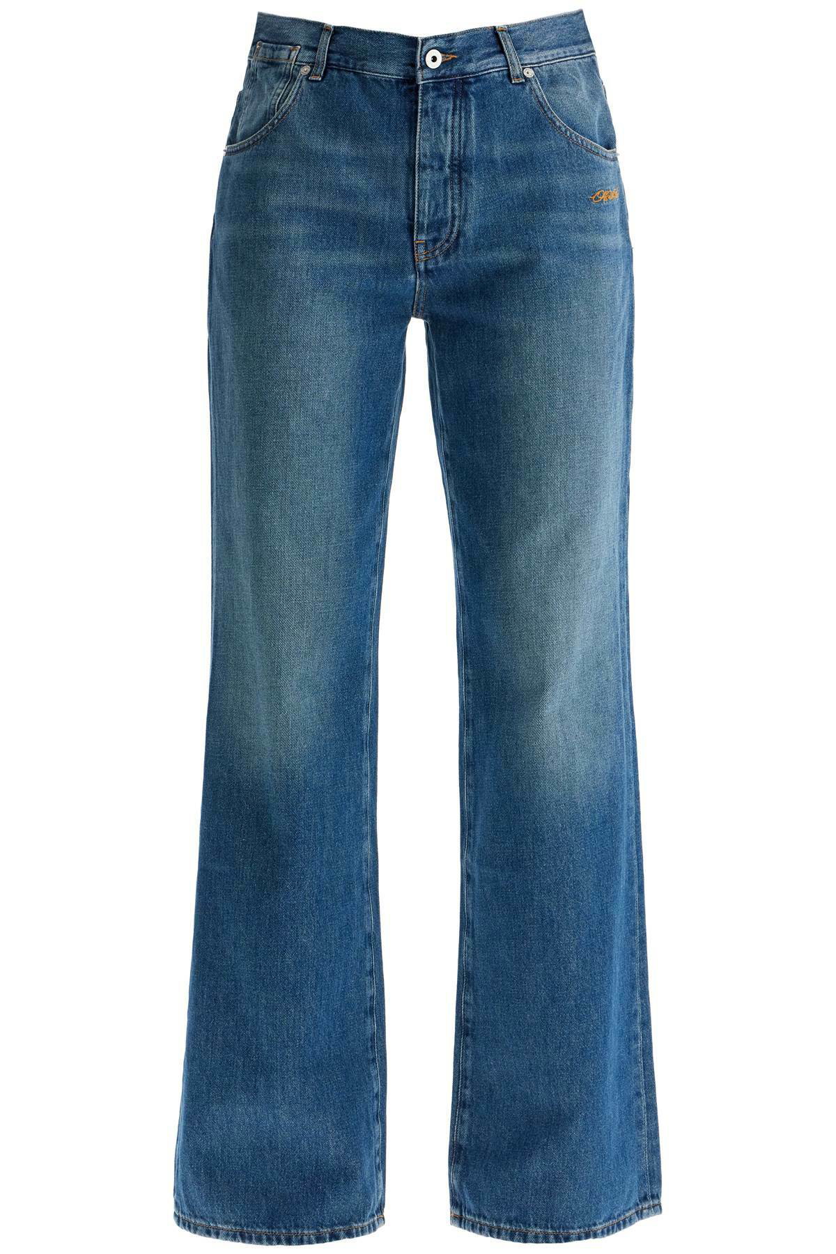 OFF-WHITE cargo jeans with harness details Blue Off-White