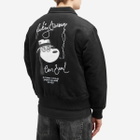 Fucking Awesome Men's Korea Bar Varsity Jacket in Black