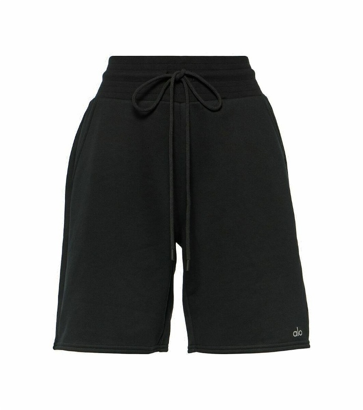 Photo: Alo Yoga Easy sweat high-rise shorts