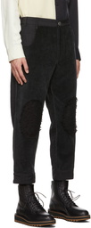 Song for the Mute Black Tab Knee Patch Pocket Pants