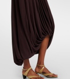 Proenza Schouler Gabri draped one-shoulder jersey midi dress