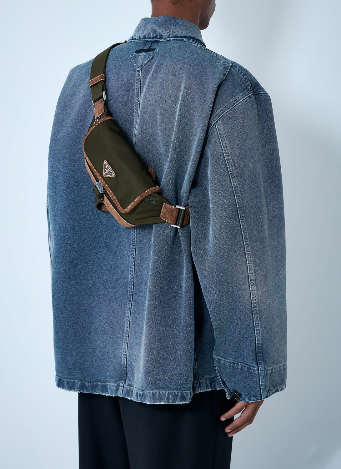 Prada Re-Nylon And Suede Belt Bag