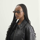 Miu Miu Eyewear B10SU Sunglasses in Black/Brown 