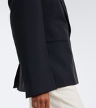Róhe Double-breasted wool and mohair blazer