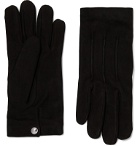 Ermenegildo Zegna - Cashmere-Lined Suede Gloves - Black