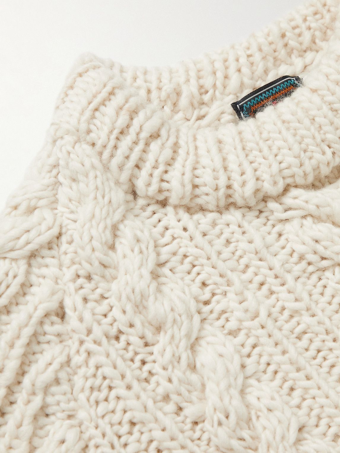 Chamula - Cable-Knit Merino Wool Sweater - Neutrals
