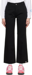 BAPE Black Work Trousers