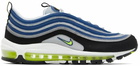 Nike Blue & Yellow Air Max 97 Sneakers