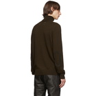 Maison Margiela Brown Elbow Patch Turtleneck