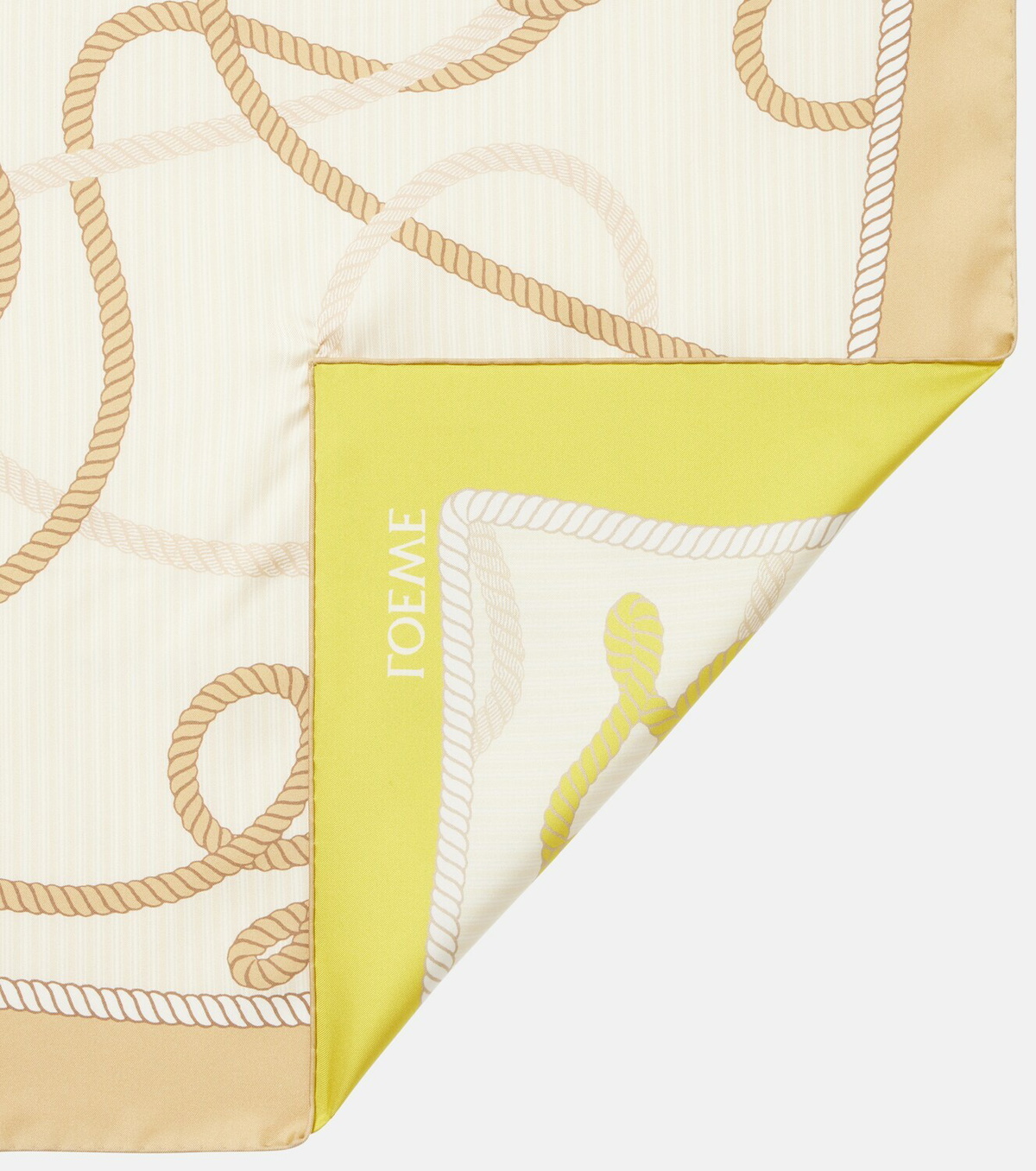 Loewe Anagram silk twill scarf