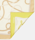 Loewe Anagram silk twill scarf
