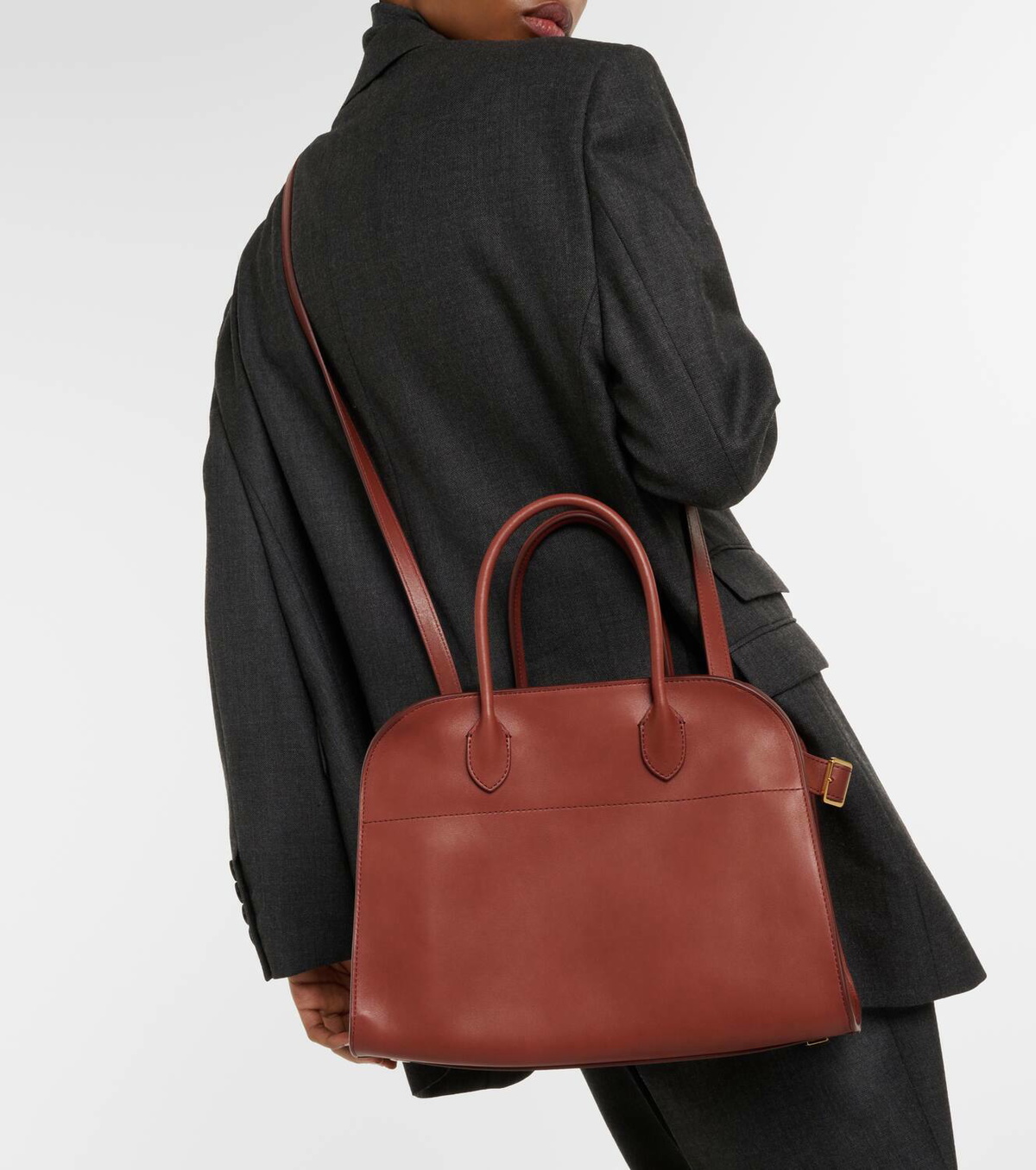 The Row Soft Margaux 12 leather tote bag The Row