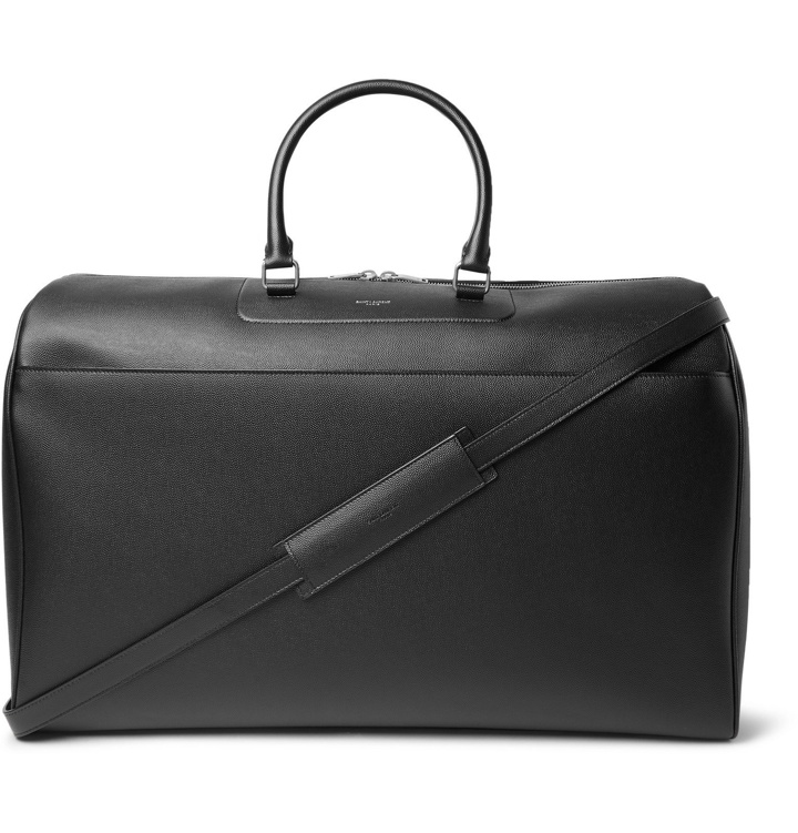 Photo: SAINT LAURENT - Full-Grain Leather Holdall - Black