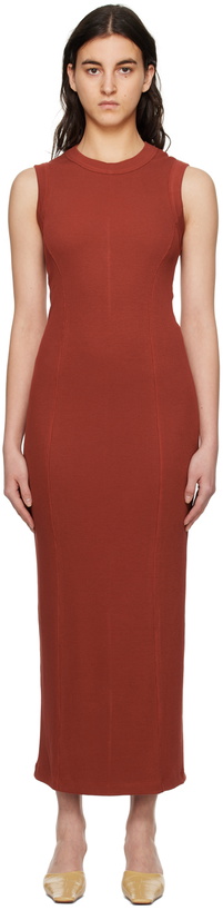 Photo: BITE Orange Crewneck Maxi Dress