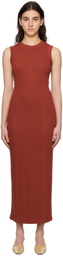 BITE Orange Crewneck Maxi Dress
