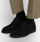 Mr P. - Peter Suede Derby Shoes - Black