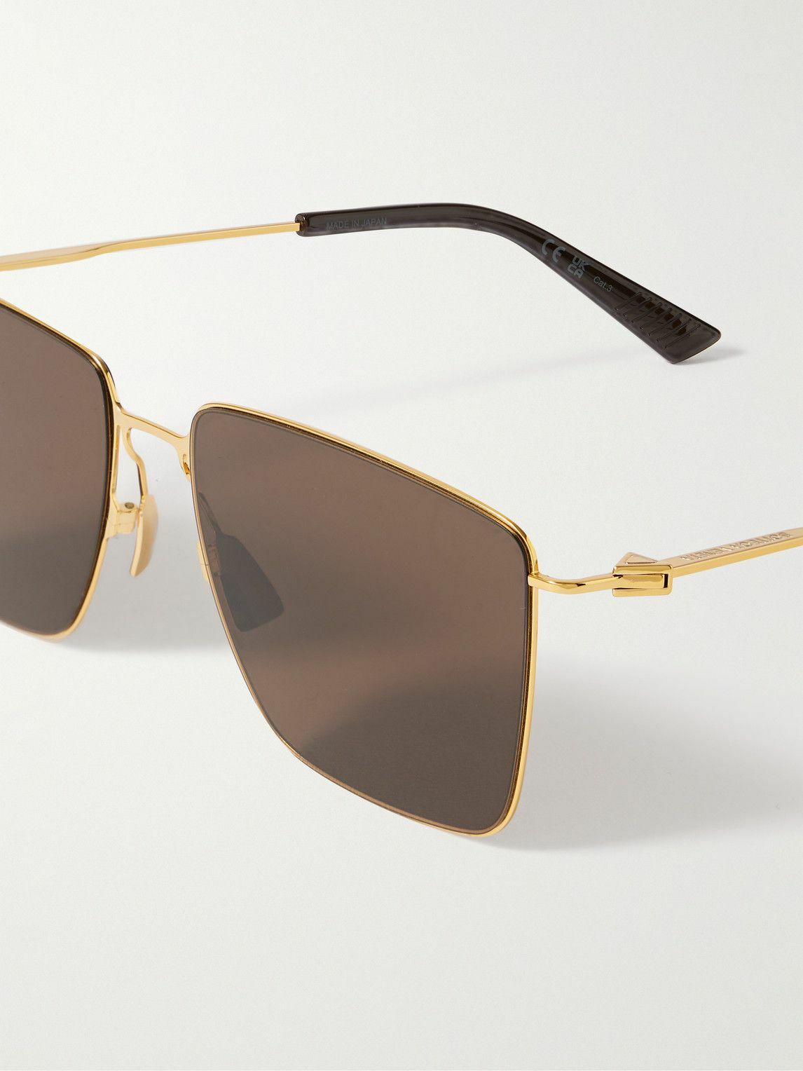 Bottega DFrame GoldTone Sunglasses Bottega