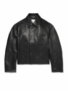 Bottega Veneta - Textured-Leather Blouson Jacket - Black
