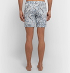 Ermenegildo Zegna - Slim-Fit Mid-Length Printed Swim Shorts - Men - White