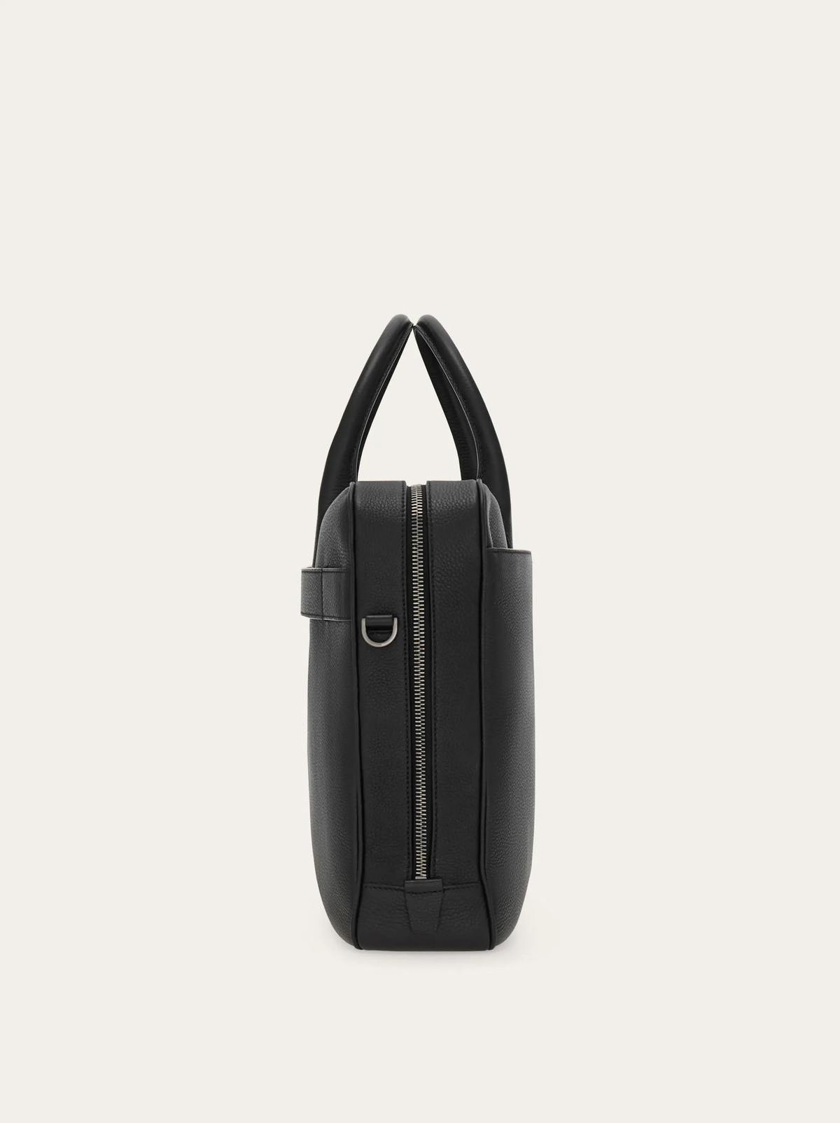 Ferragamo Mens Gancini briefcase in Black