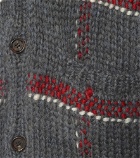 Undercover - Checked mohair-blend cardigan