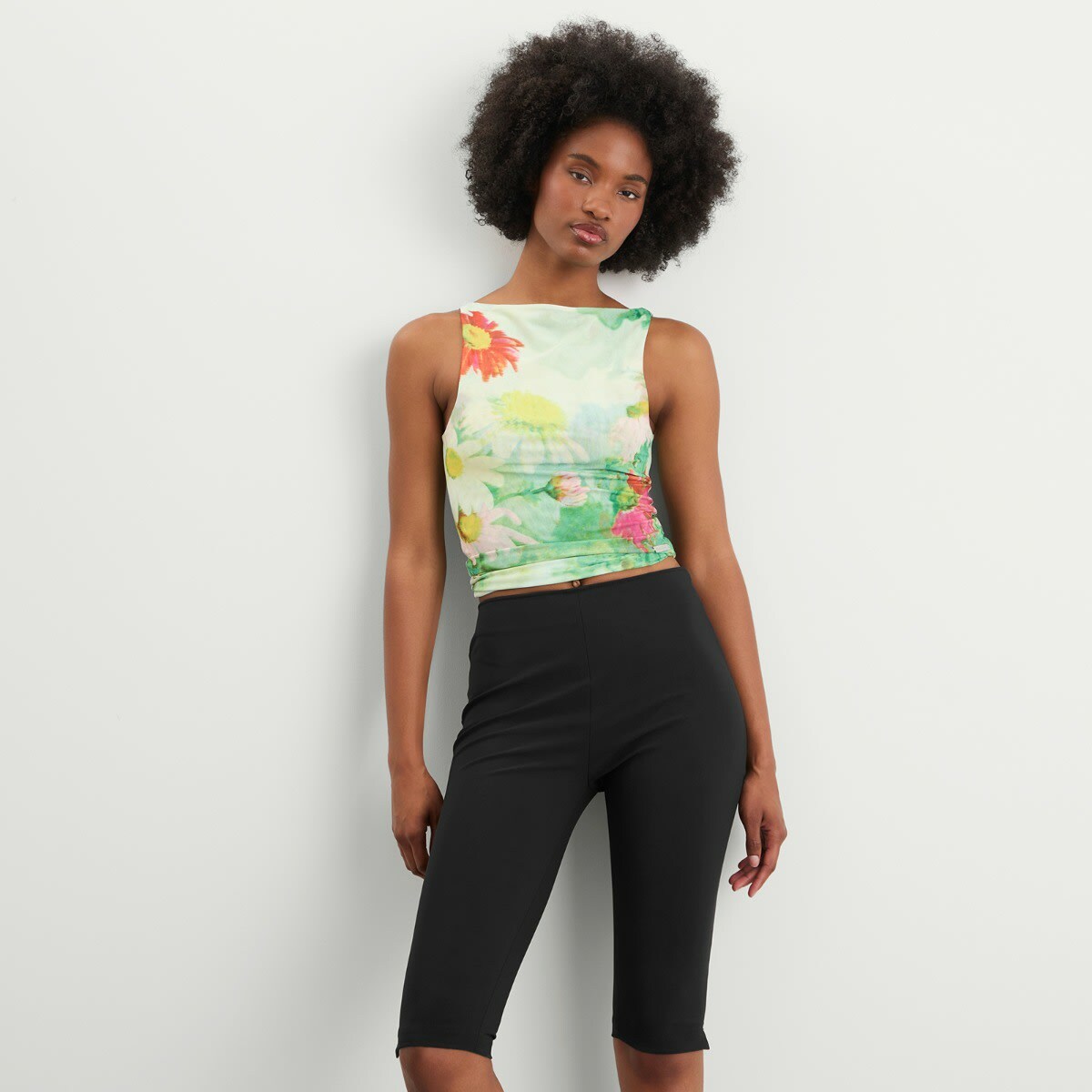 House Of Sunny Women's Cosmos Mesh Top in Multi
