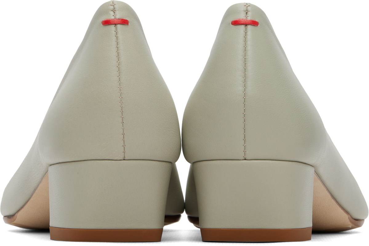 Aeyde Gray Helia Low-Cut Heels