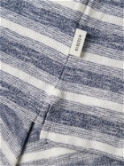 OLIVER SPENCER - Box Striped Cotton T-Shirt - Blue