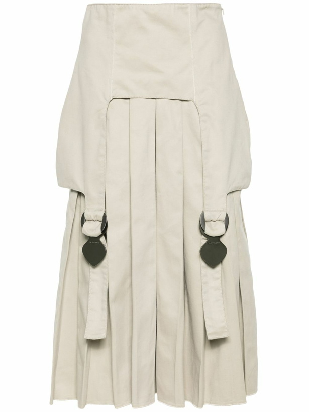 Photo: Sinead O'Dwyer Neutral Pleated Wide-Leg Trousers