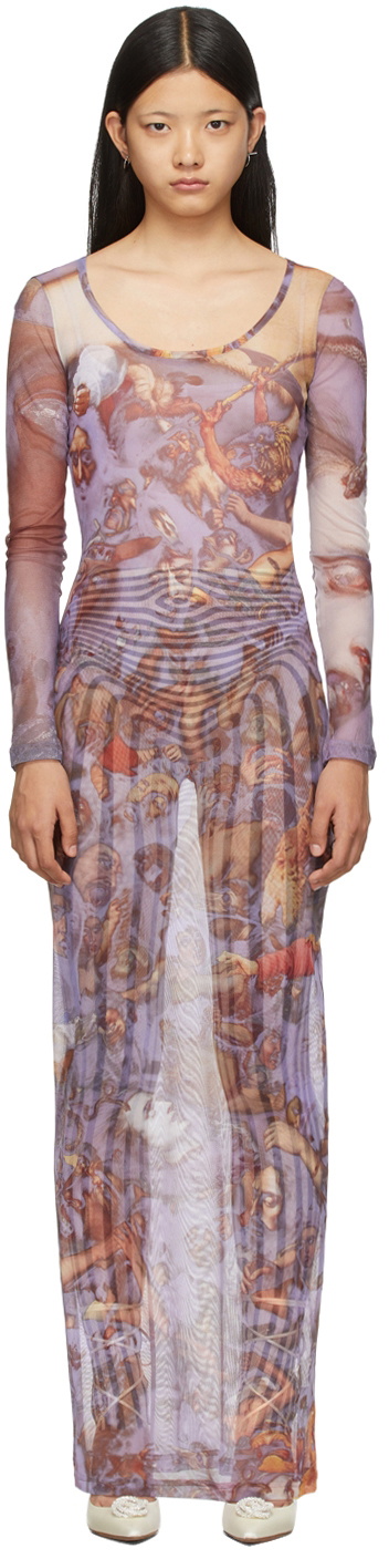 Y/Project Purple Mesh Nostalgia Dress Y/Project