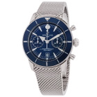 Breitling Superocean Chronograph Automatic Chronometer Blue Dial Mens Watch AB0156161C1A1