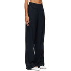 A.P.C. Navy Topstitched Trousers