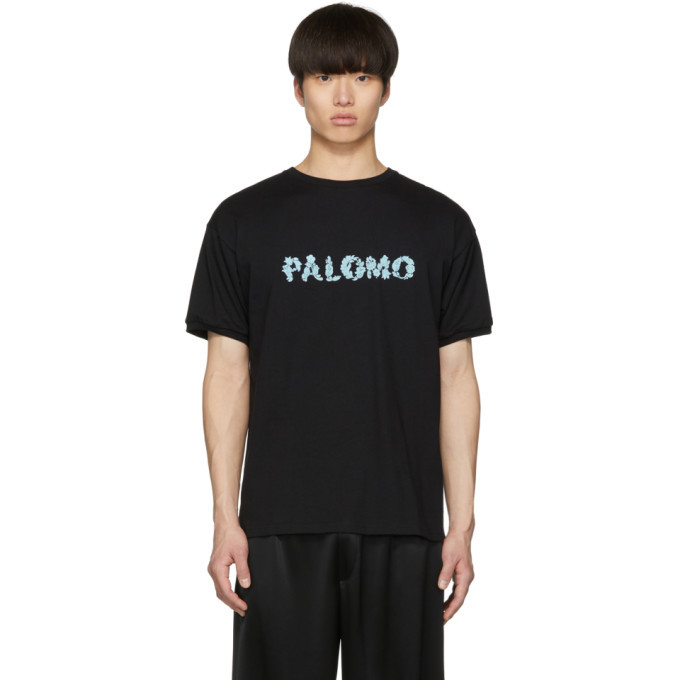 Palomo Spain Black Lace Logo T-Shirt