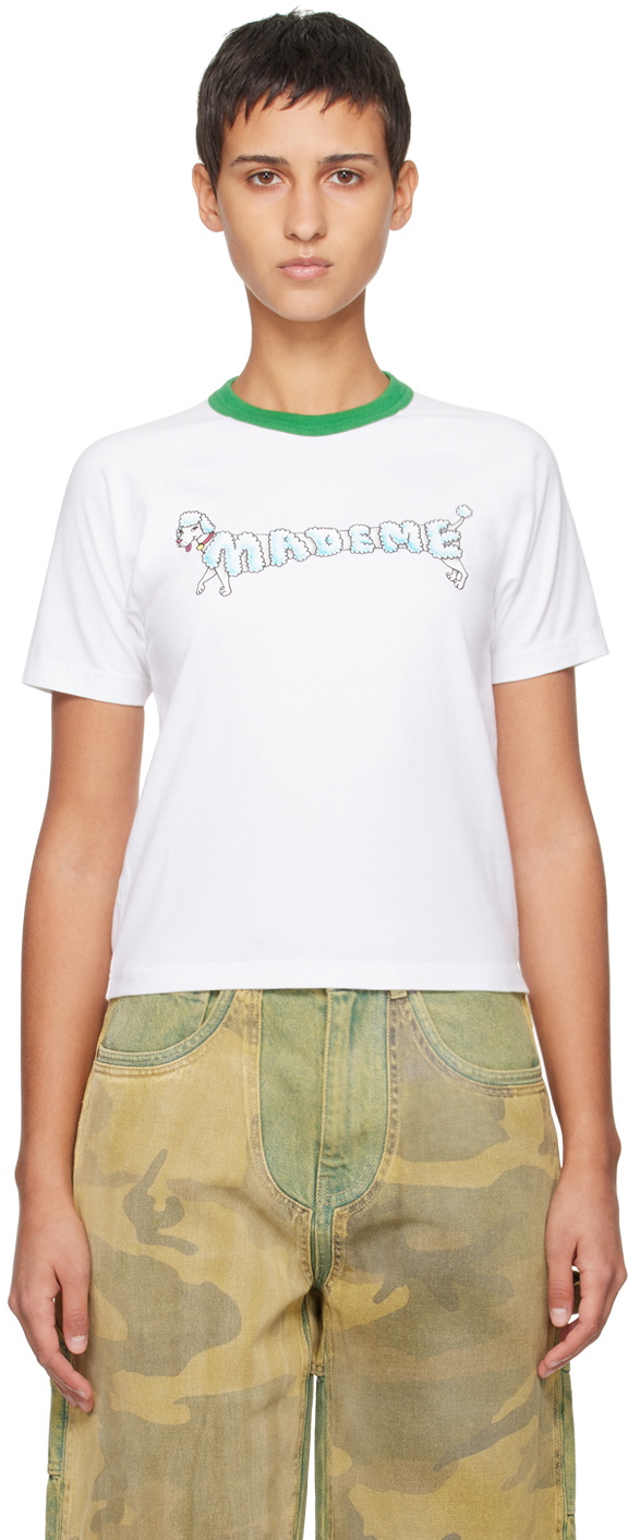 MadeMe White Poodle T-Shirt