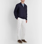 Loro Piana - Rain System Linen-Blend Bomber Jacket - Blue