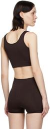 Rick Owens Burgundy Knit Active Bra