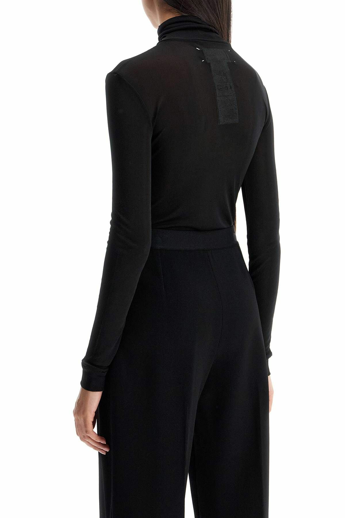 MAISON MARGIELA high-necked body suit Black Maison Margiela